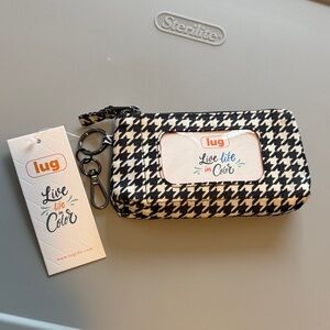 Lug Houndstooth Keychain Wallet Metro XL